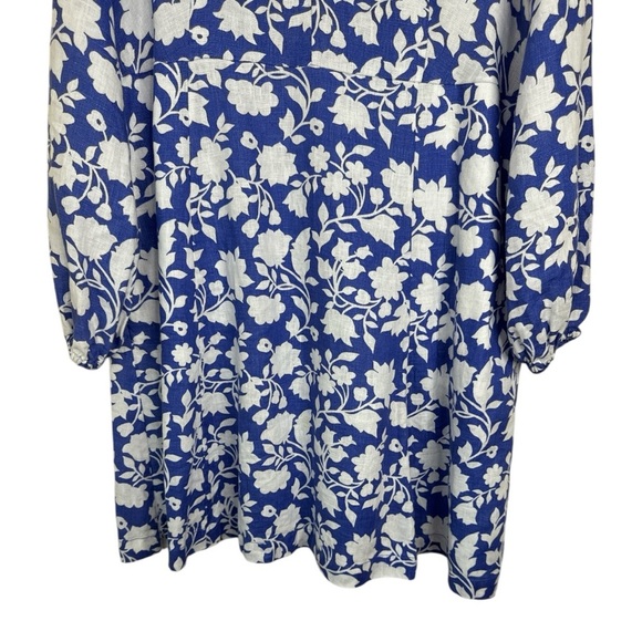 Boden Blue and White Floral Mini Dress - Picture 3 of 13